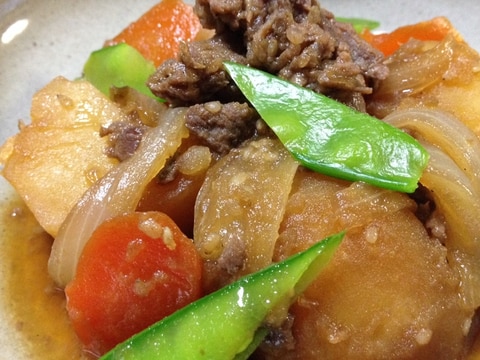 コストコのプルコギビーフで*肉じゃが